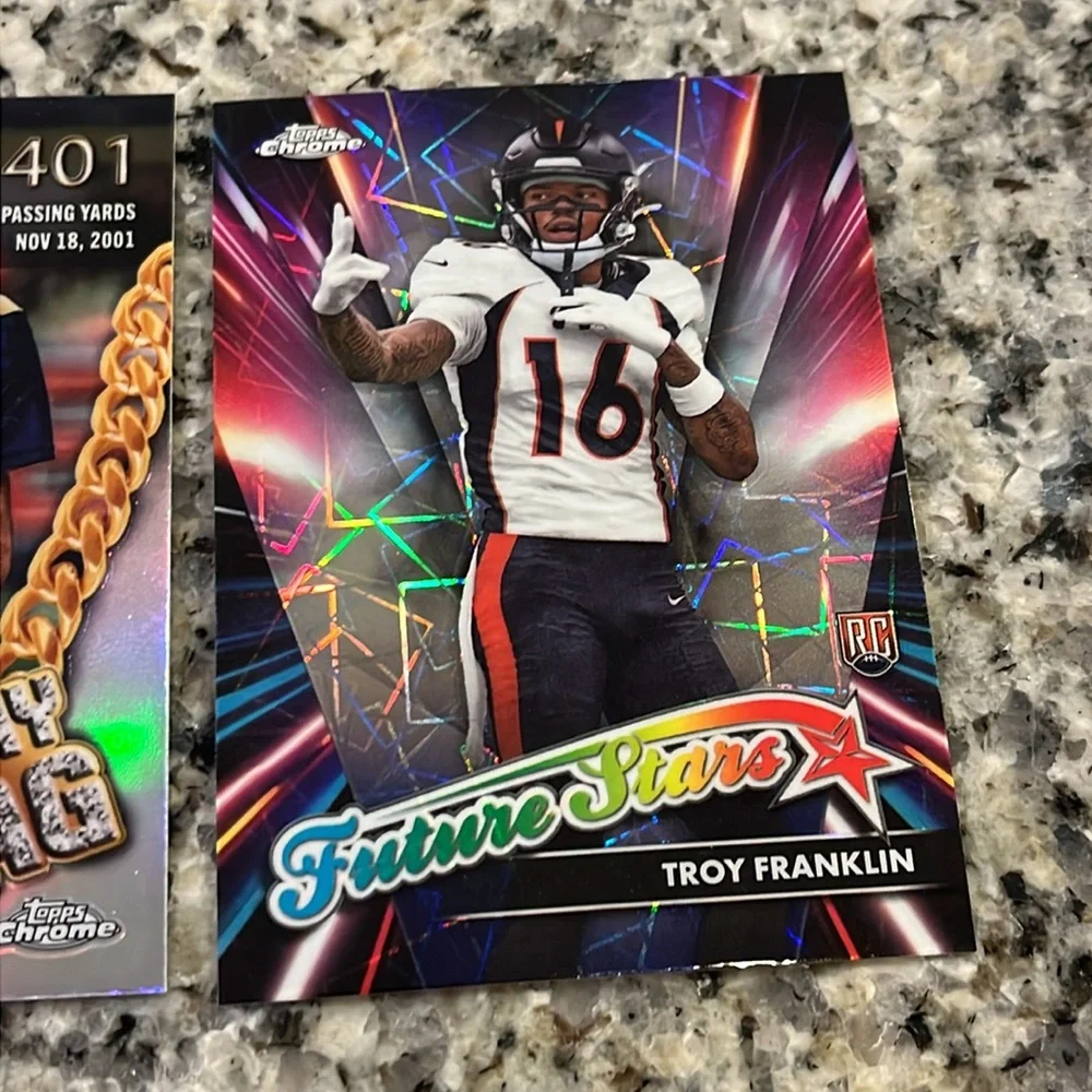 Topps Chrome 2024 24 Football Cards X 20 of which 1 Prism 2 refractors 5 rookies - Picture 6 of 11